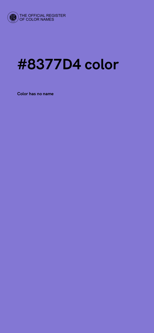 #8377D4 color image