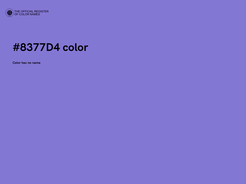 #8377D4 color image