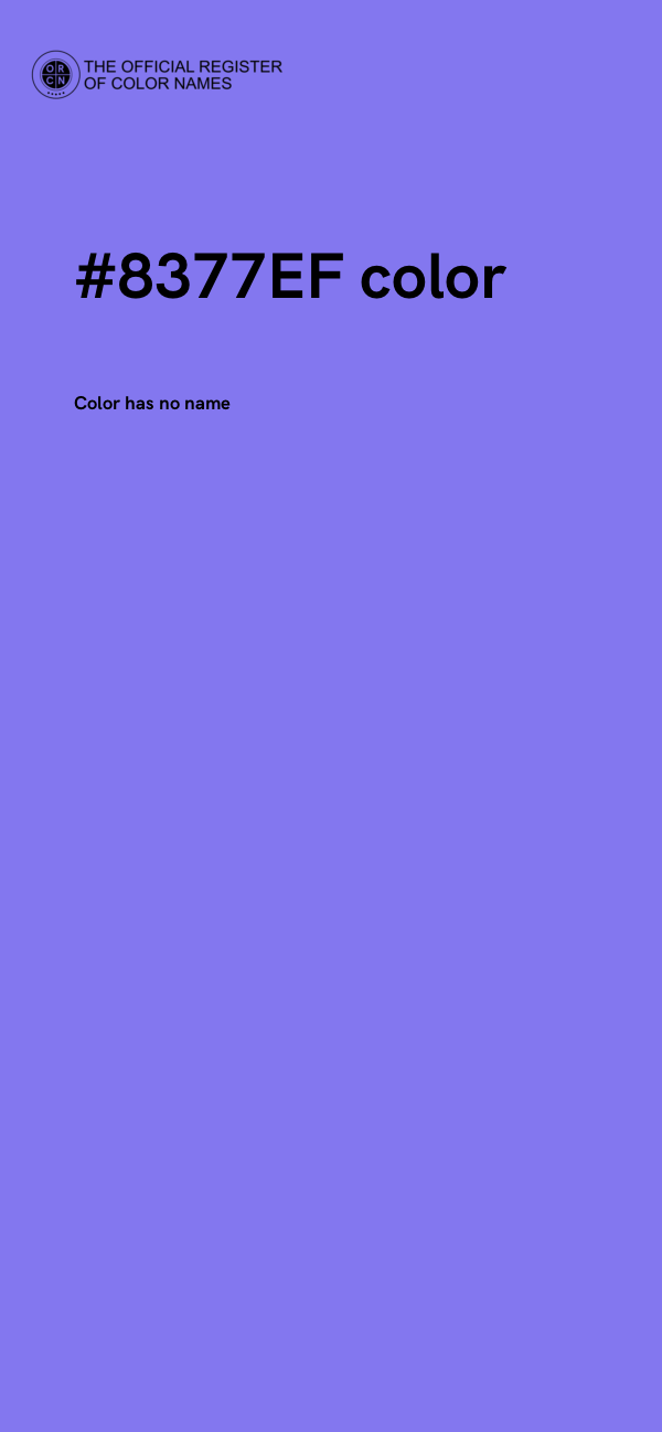 #8377EF color image