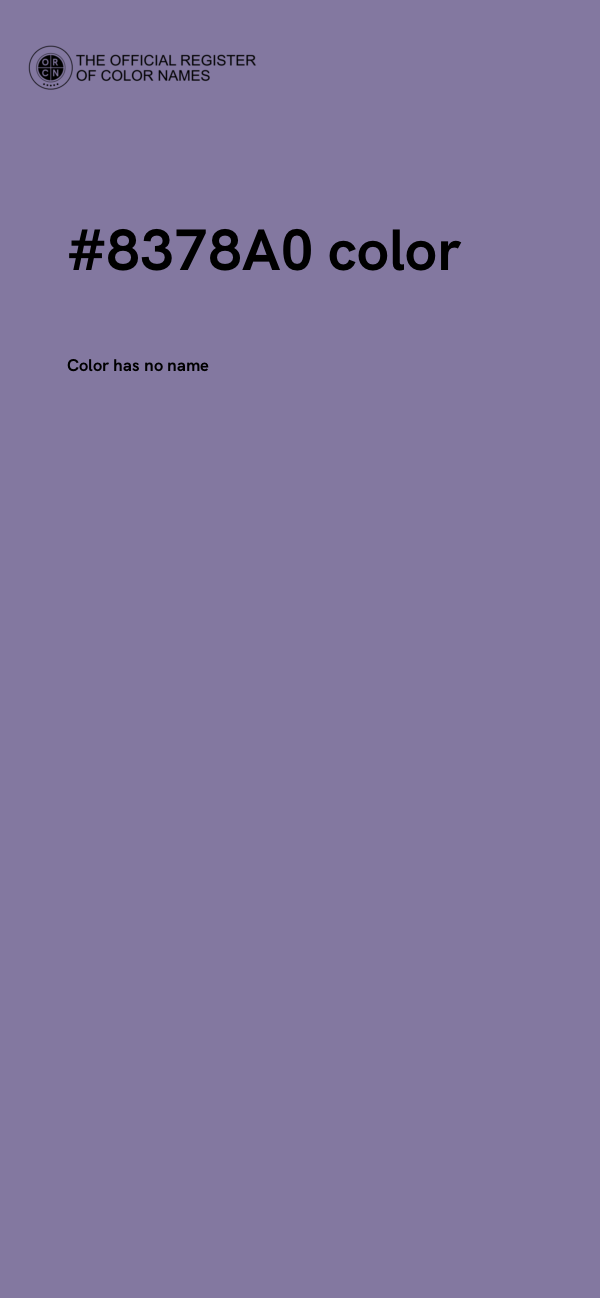 #8378A0 color image