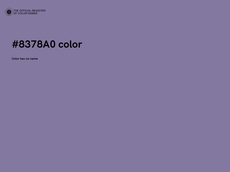 #8378A0 color image