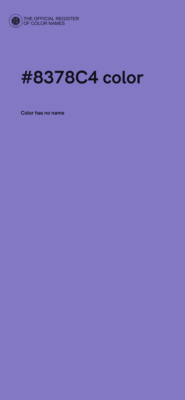 #8378C4 color image