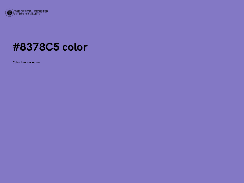 #8378C5 color image