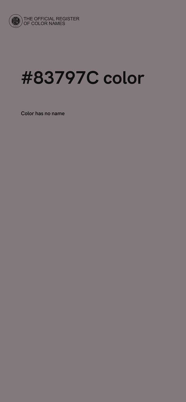 #83797C color image