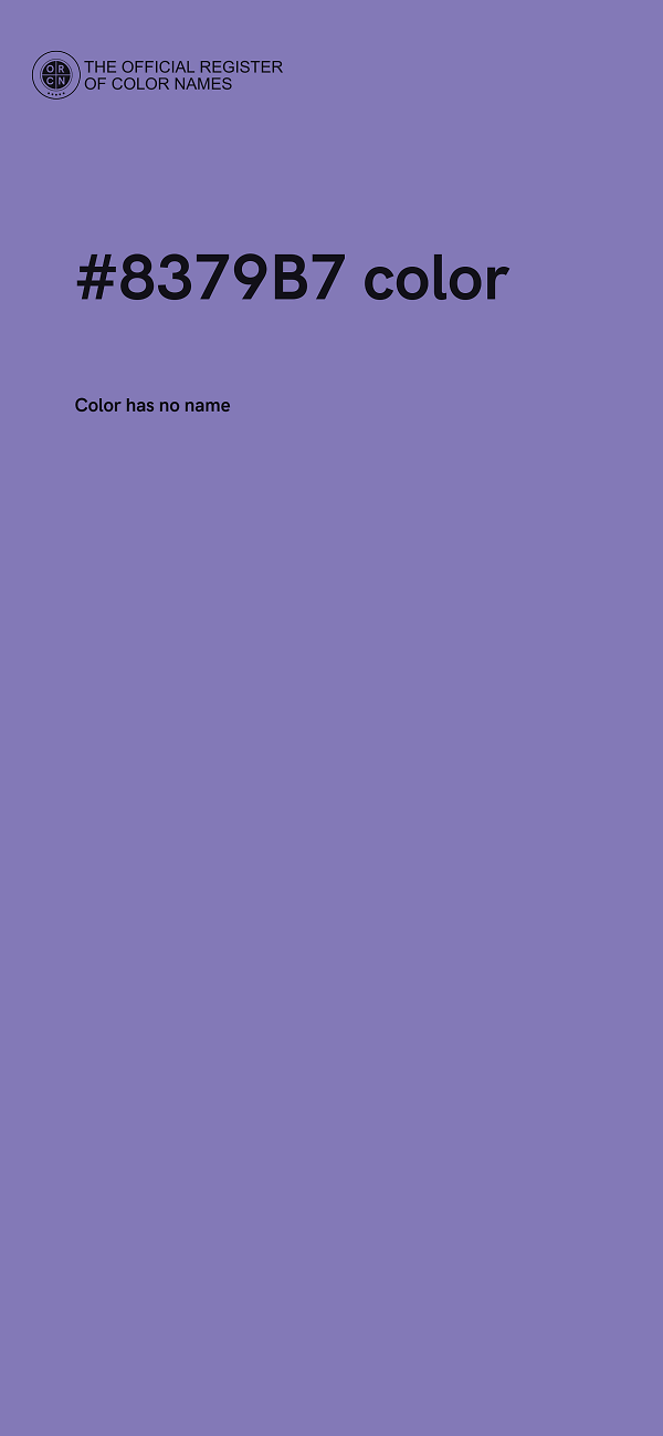 #8379B7 color image