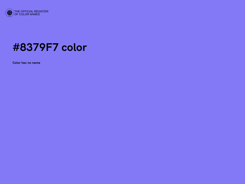 #8379F7 color image