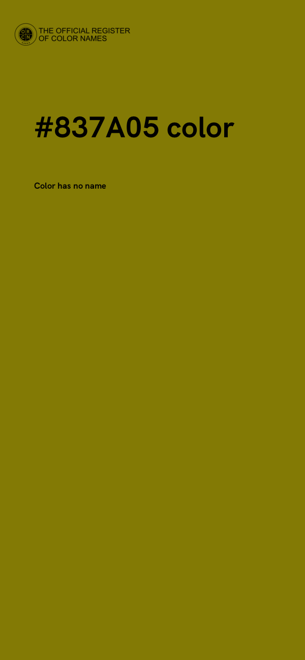 #837A05 color image