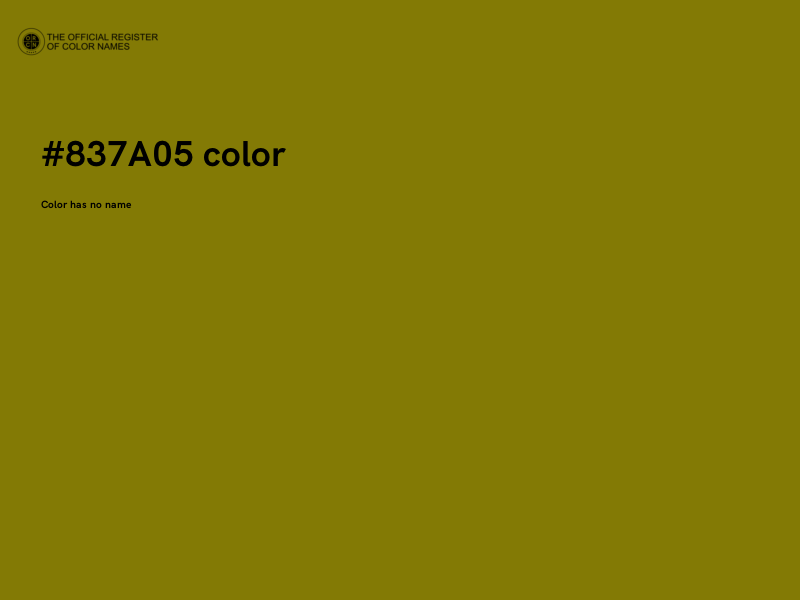 #837A05 color image