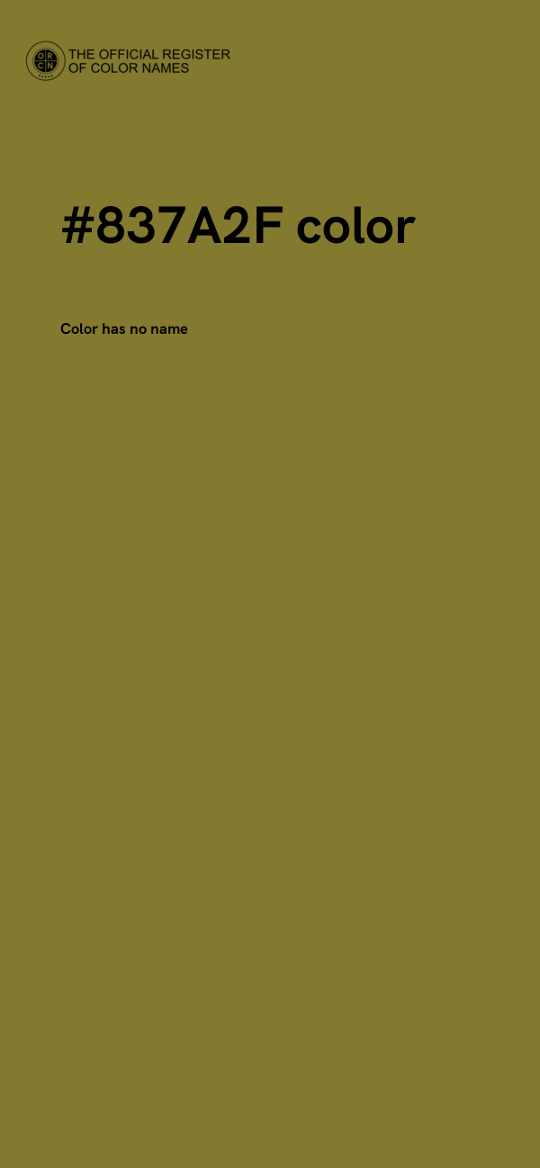 #837A2F color image