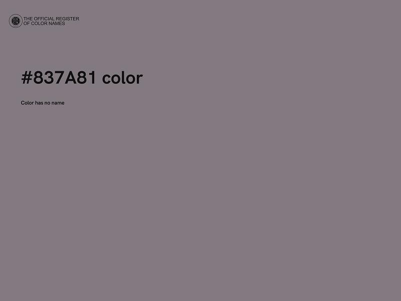 #837A81 color image