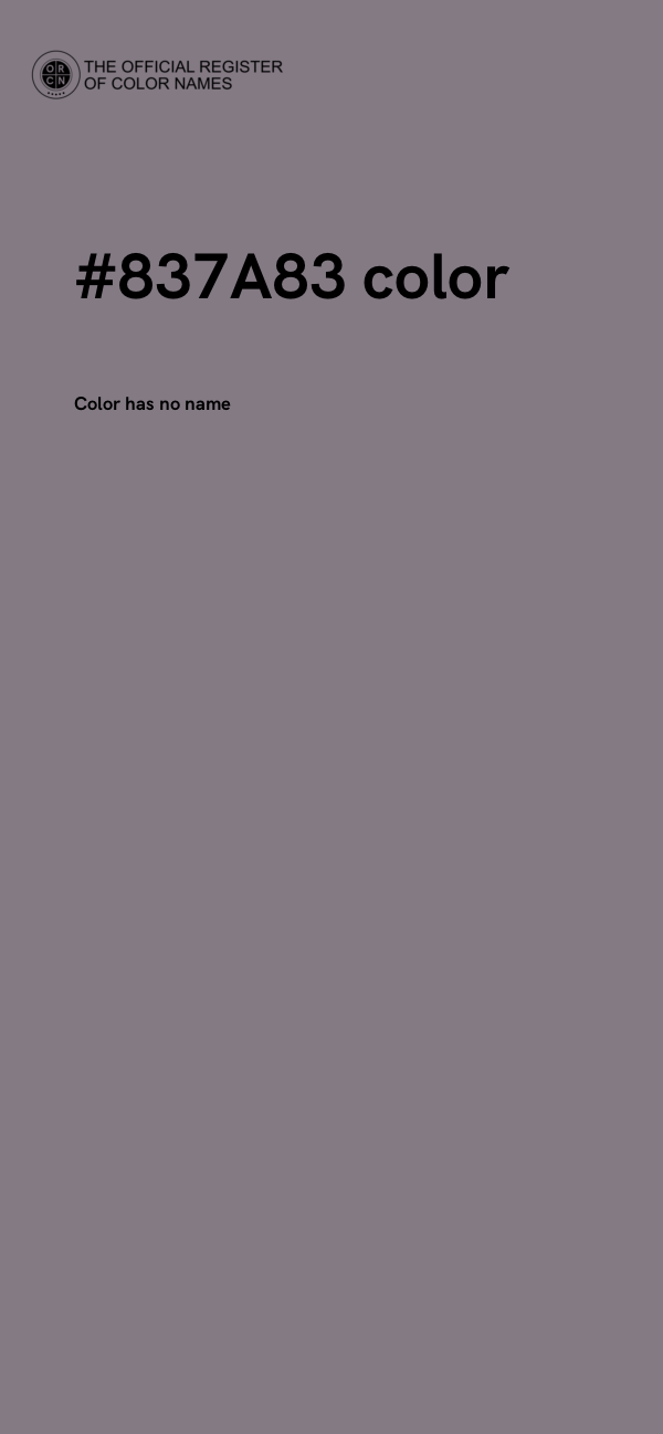 #837A83 color image