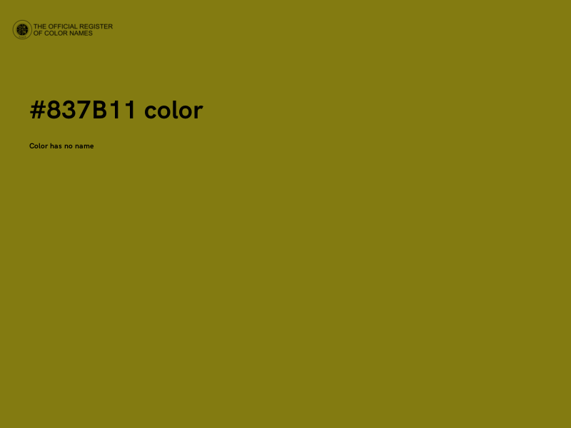 #837B11 color image