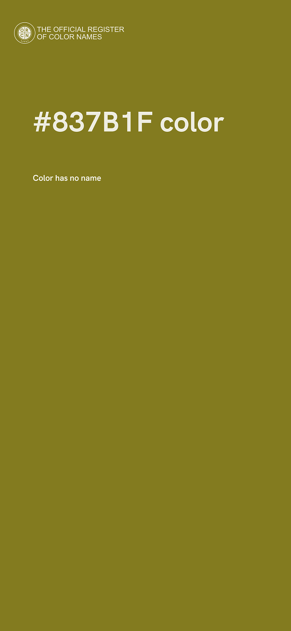 #837B1F color image