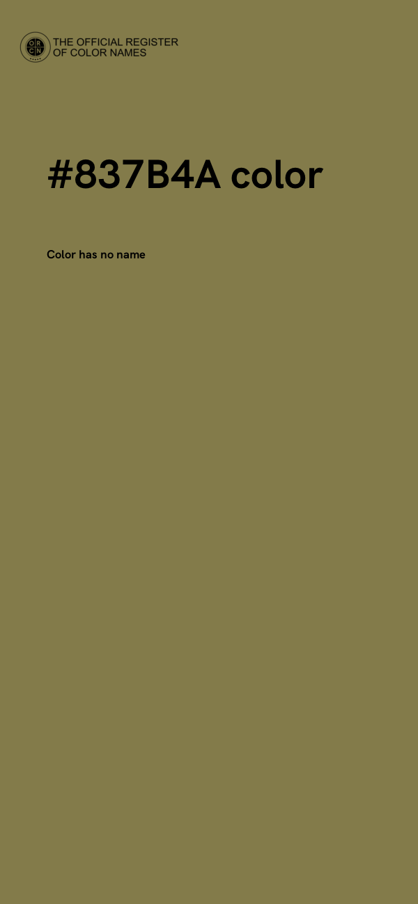 #837B4A color image