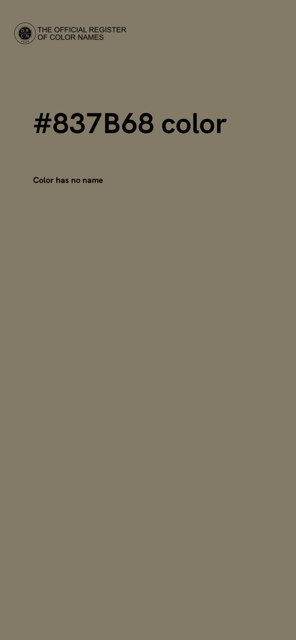 #837B68 color image