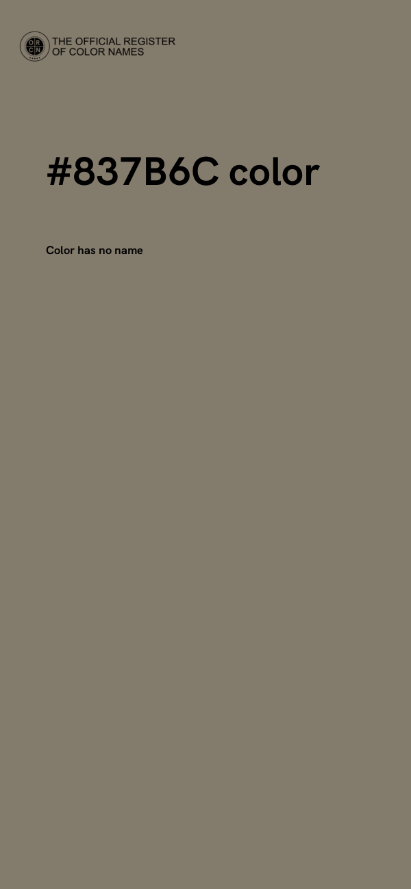 #837B6C color image