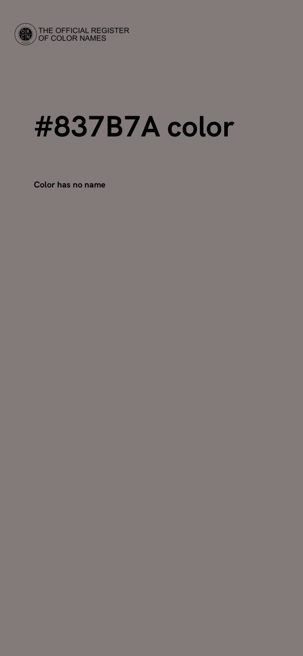 #837B7A color image