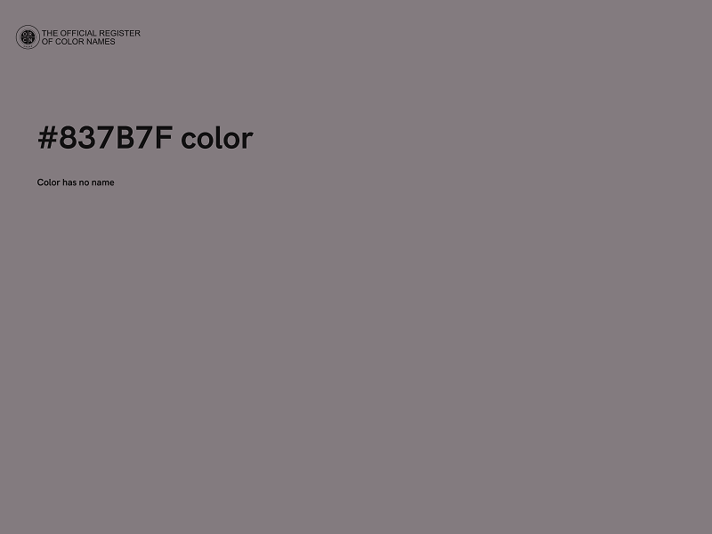 #837B7F color image