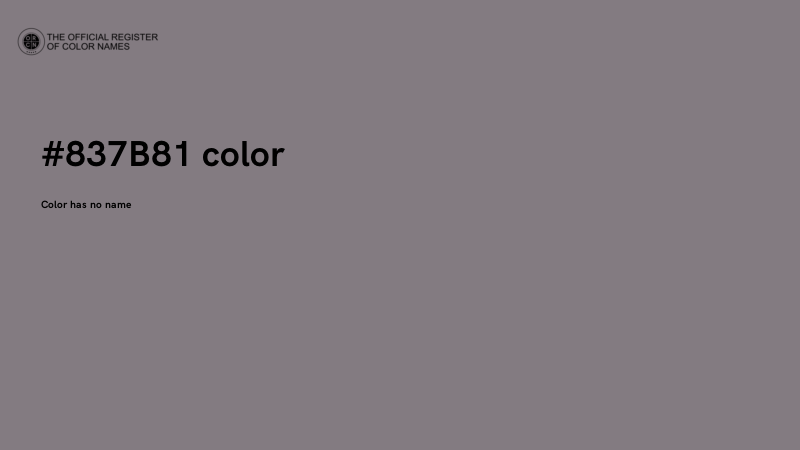 #837B81 color image