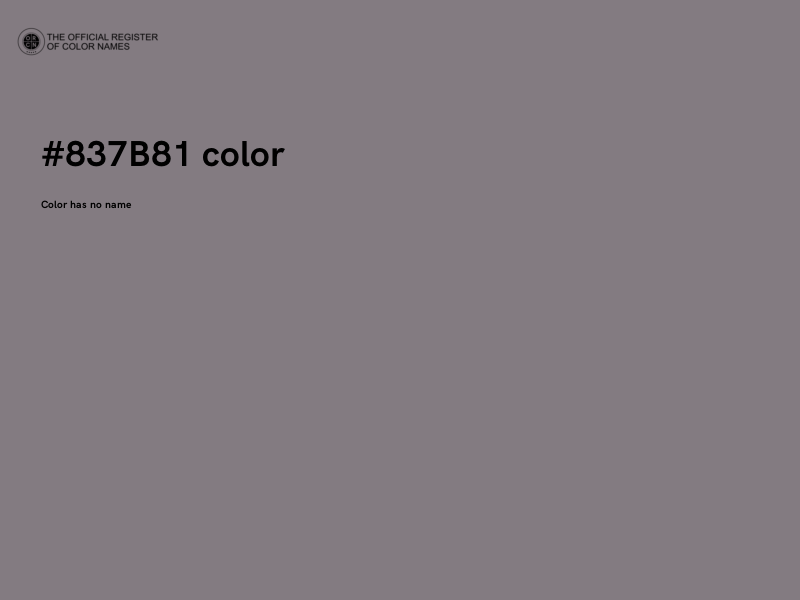 #837B81 color image