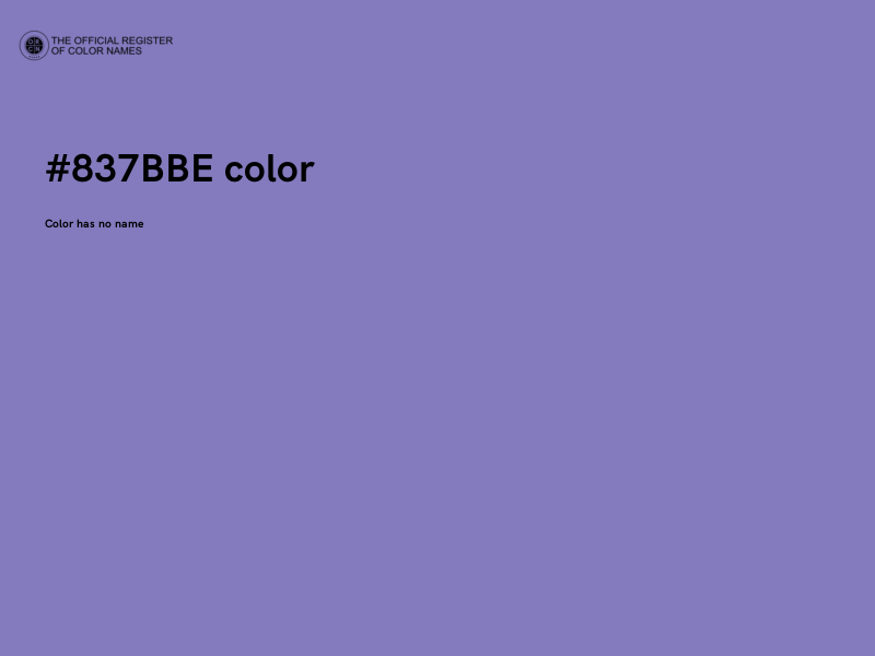 #837BBE color image