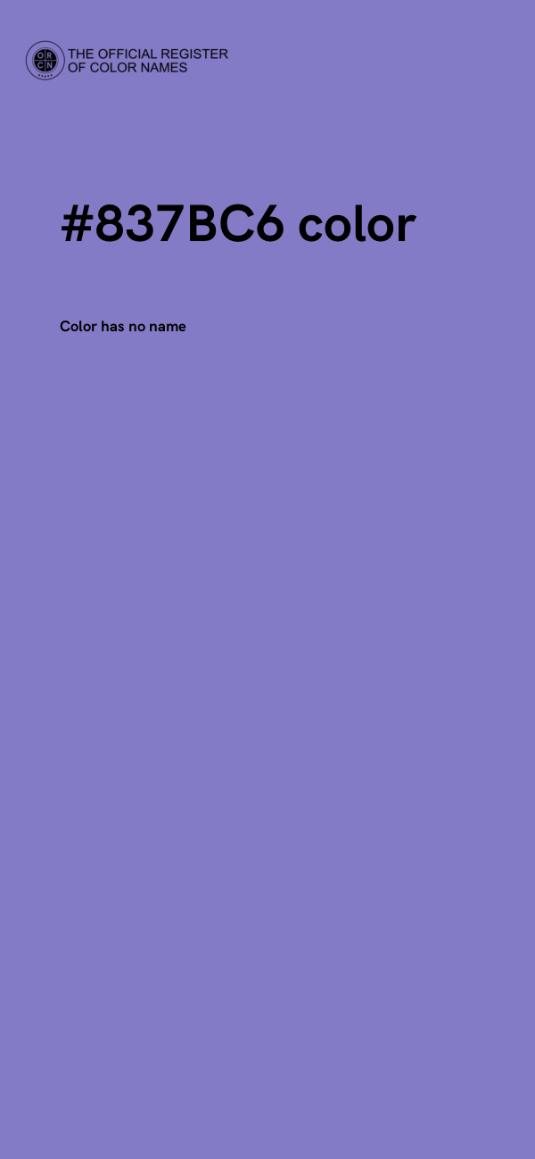 #837BC6 color image