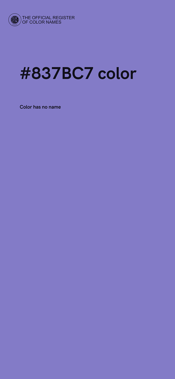 #837BC7 color image