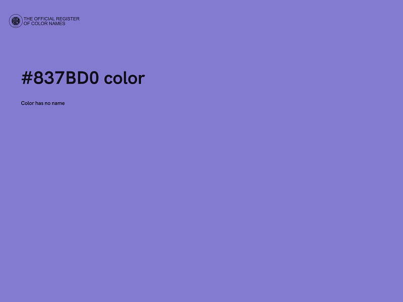 #837BD0 color image