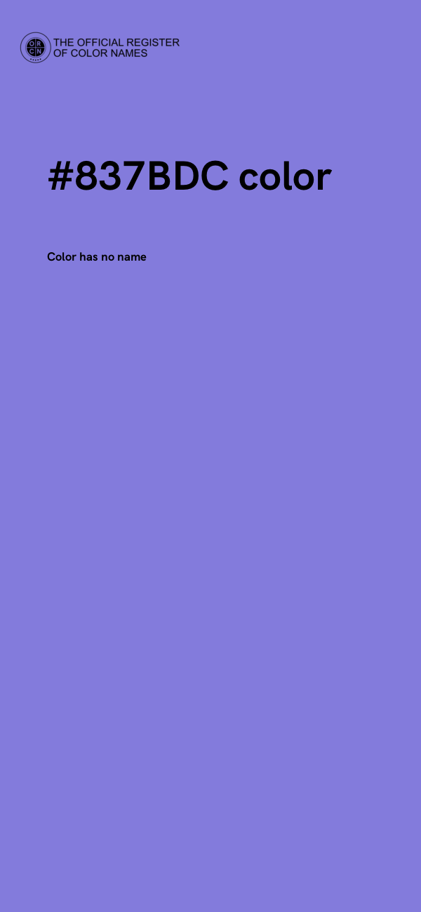 #837BDC color image