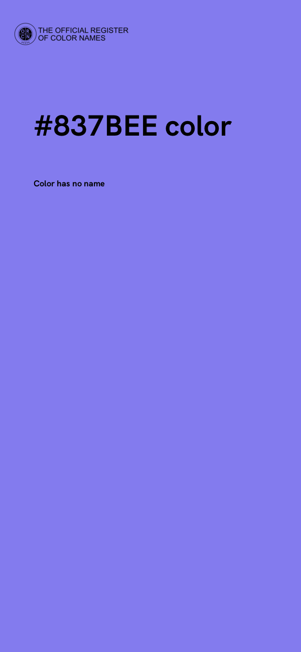 #837BEE color image