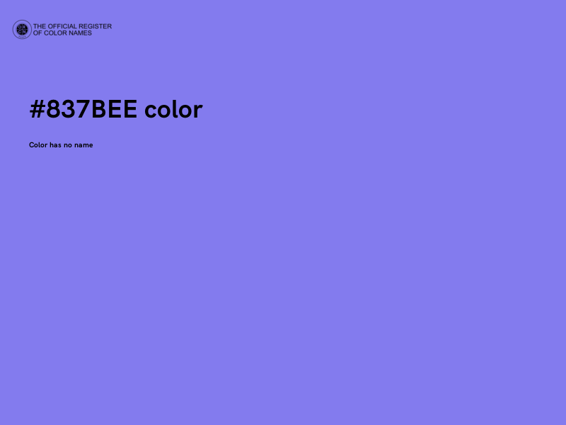 #837BEE color image