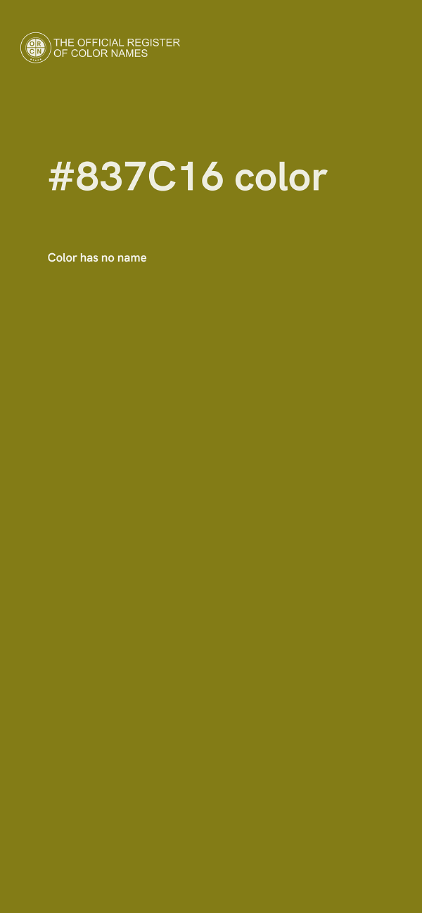 #837C16 color image