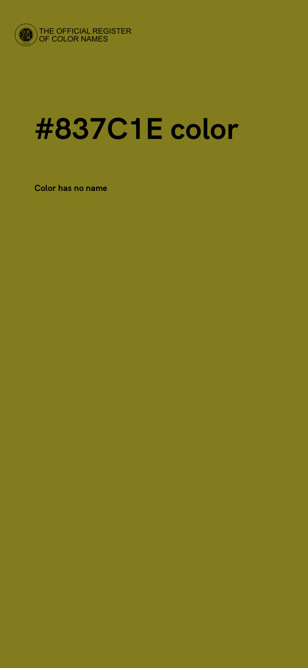 #837C1E color image