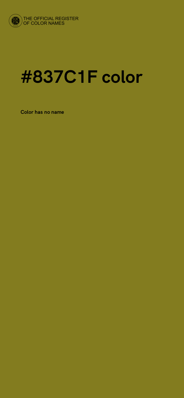 #837C1F color image
