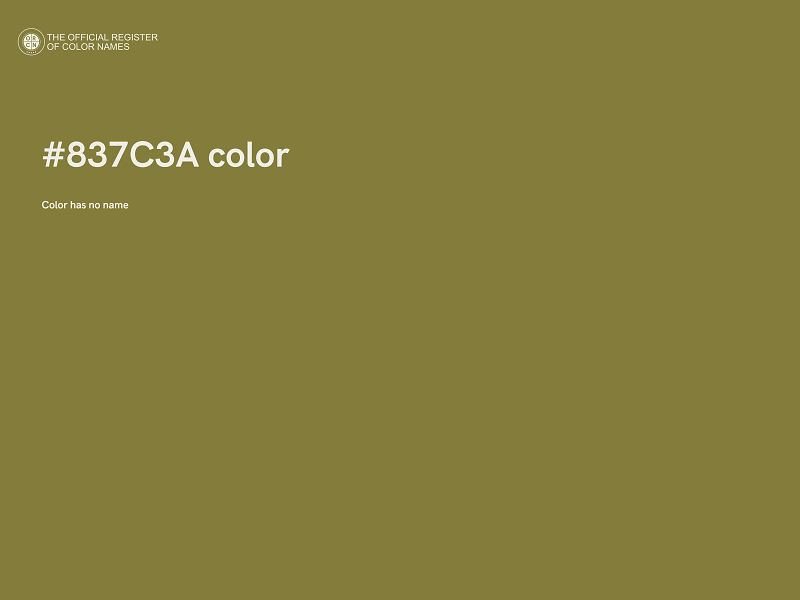 #837C3A color image