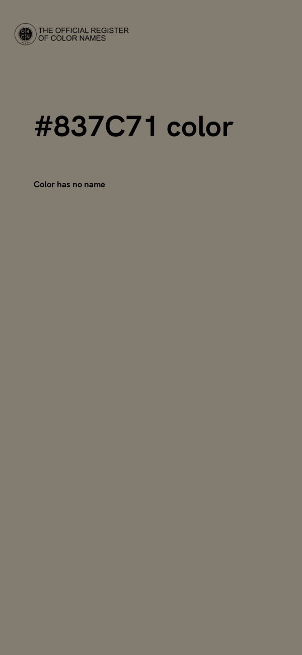 #837C71 color image