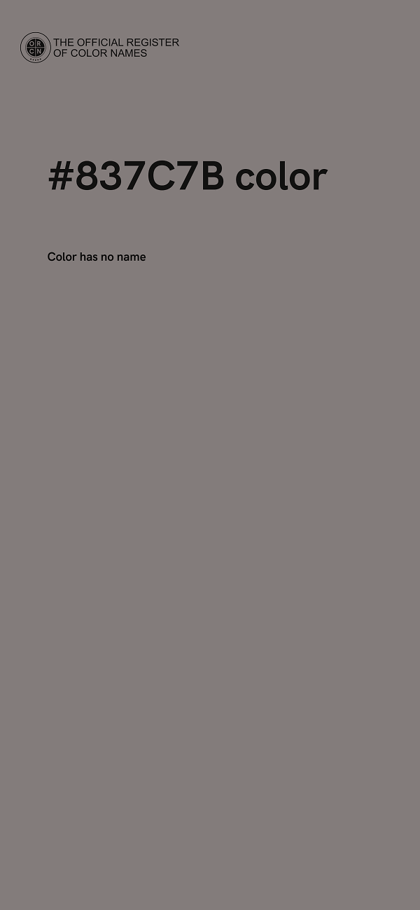 #837C7B color image
