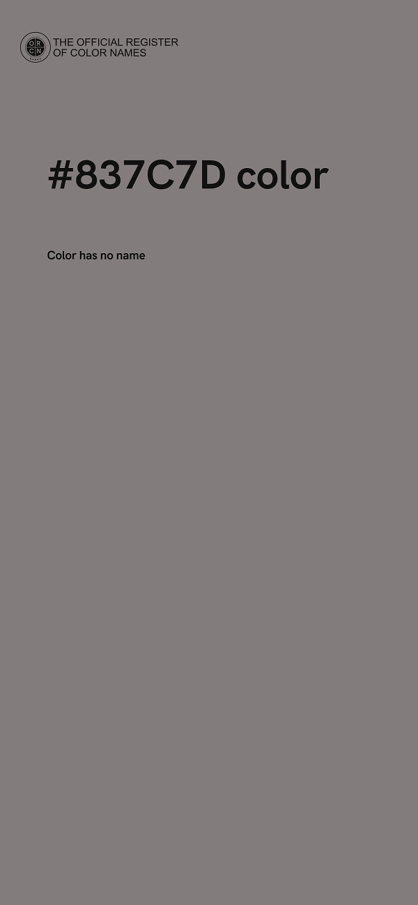 #837C7D color image