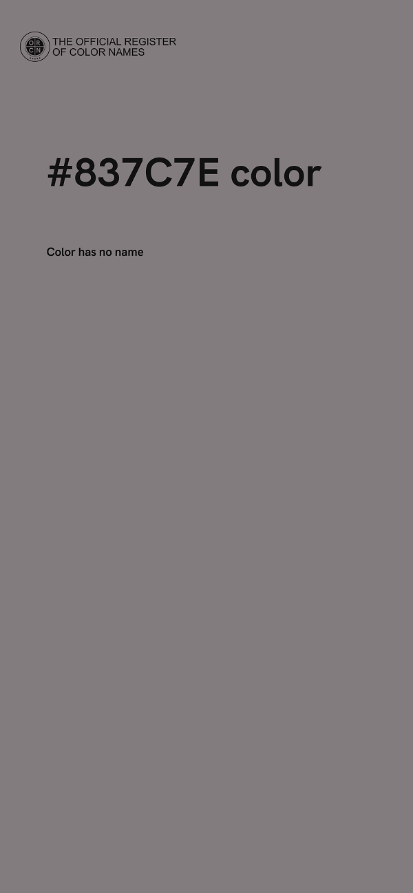 #837C7E color image
