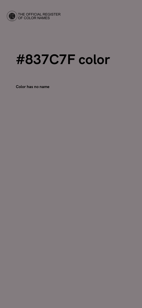 #837C7F color image