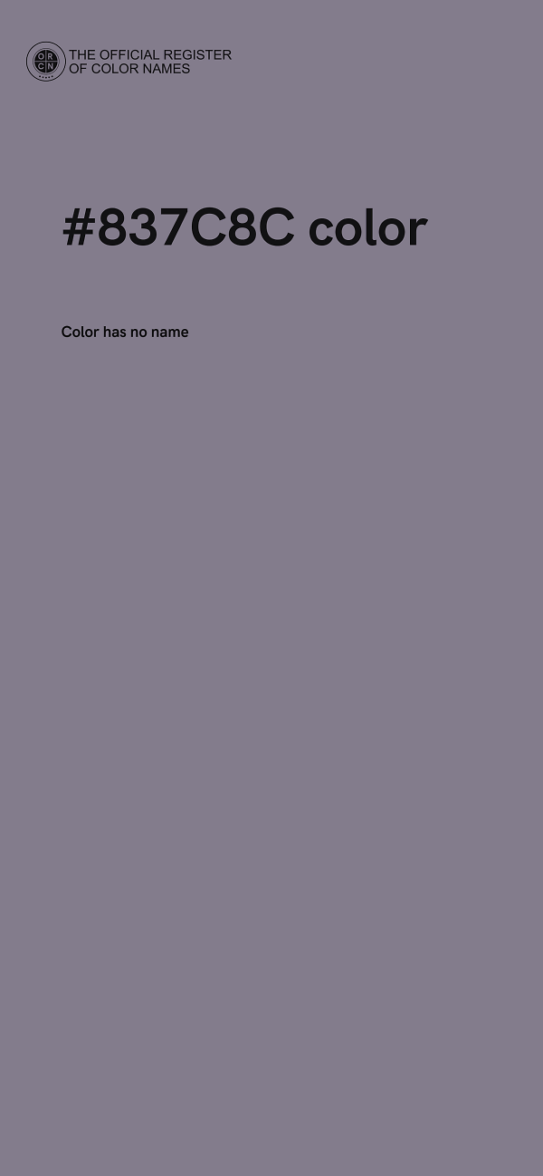 #837C8C color image