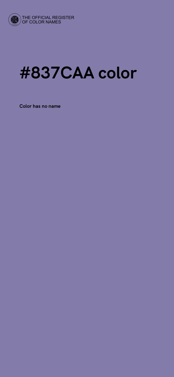 #837CAA color image