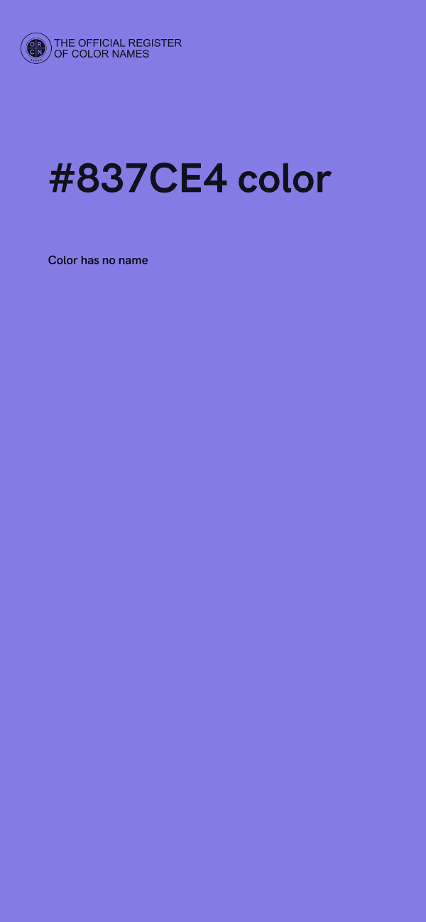 #837CE4 color image
