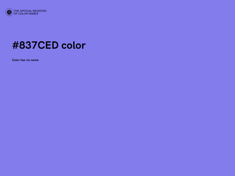 #837CED color image