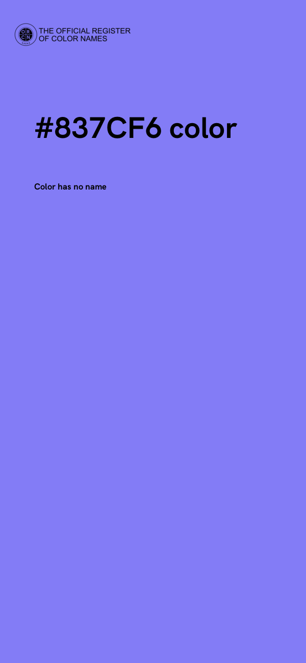 #837CF6 color image