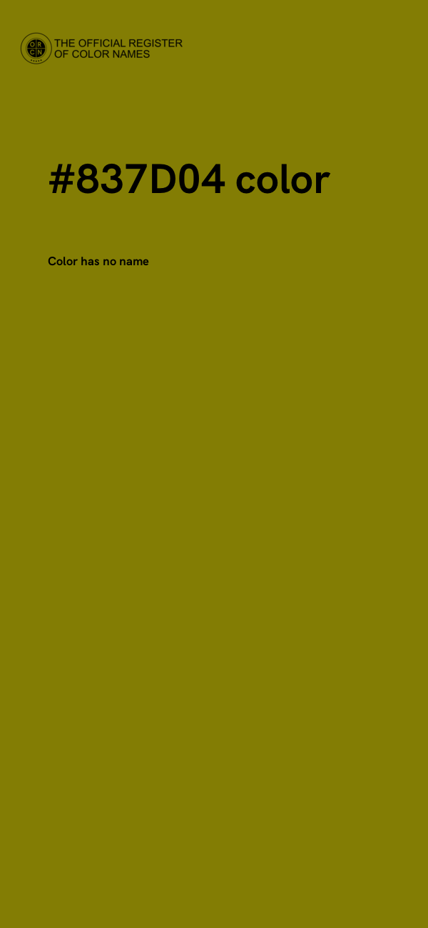 #837D04 color image