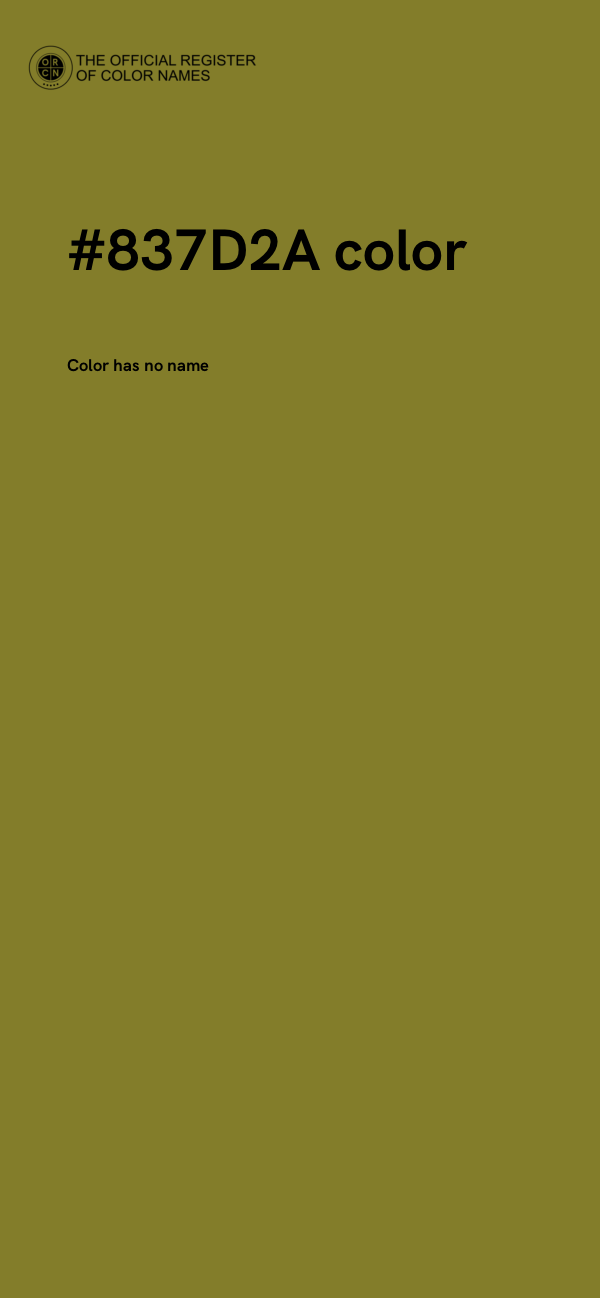 #837D2A color image