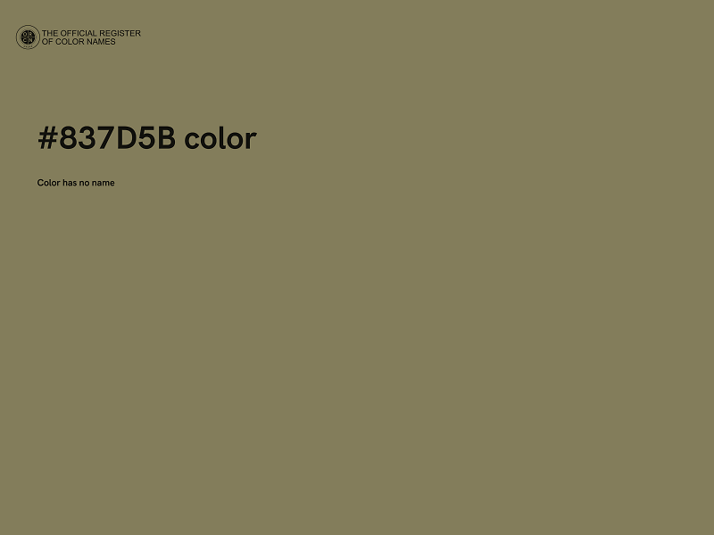 #837D5B color image