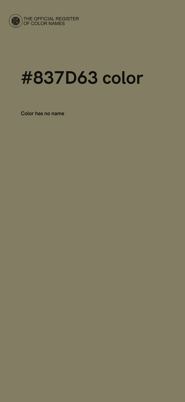 #837D63 color image