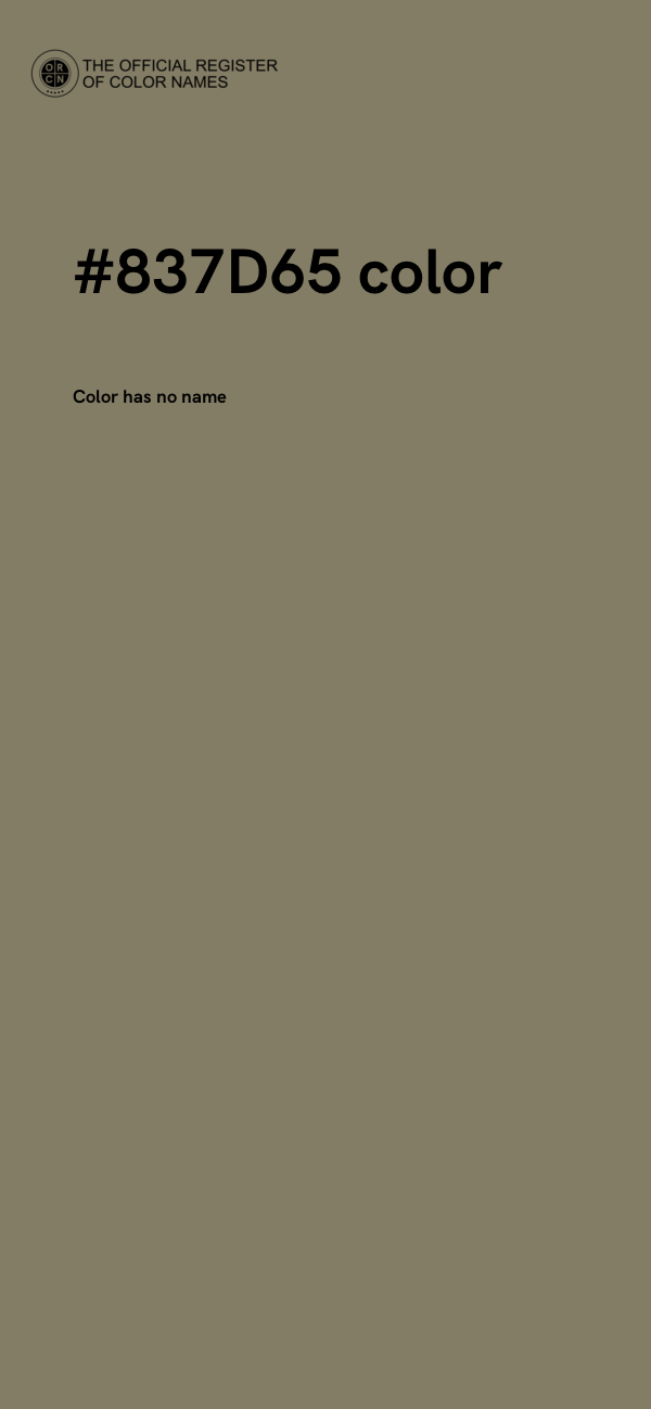 #837D65 color image